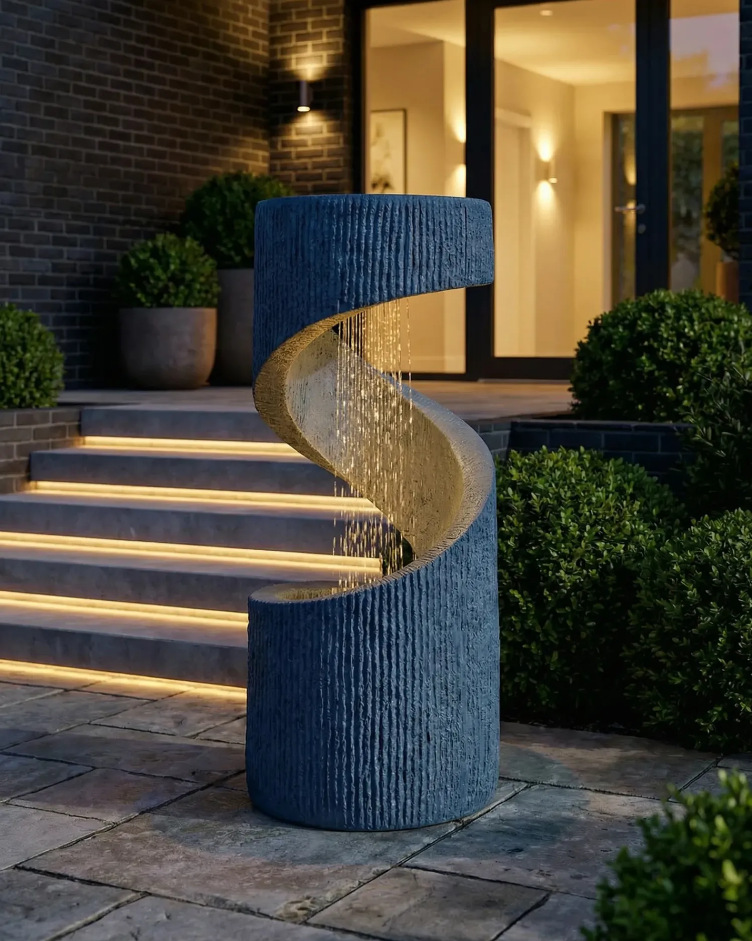 Clearance Beliani Fontana da giardino LED WINX Grigio