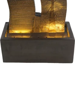 Beliani Fontana da giardino SUNLINE LED Marrone