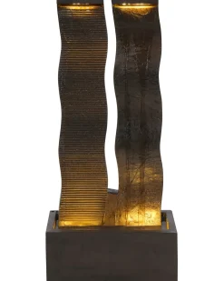 Beliani Fontana da giardino SUNLINE LED Marrone