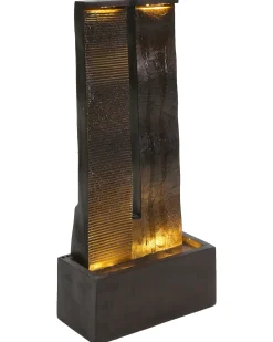 Beliani Fontana da giardino SUNLINE LED Marrone