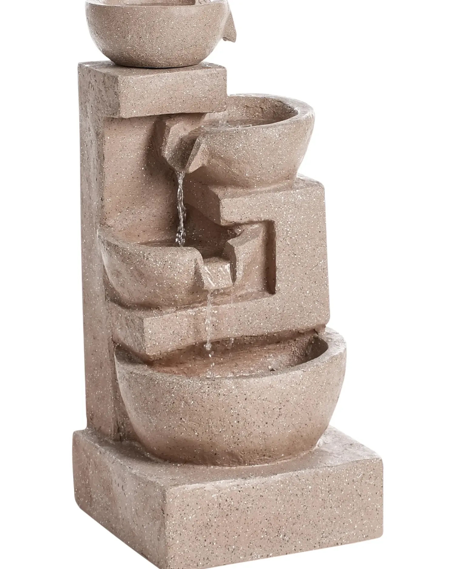 Clearance Beliani Fontana da giardino VALLESINELLA chiaro Marrone