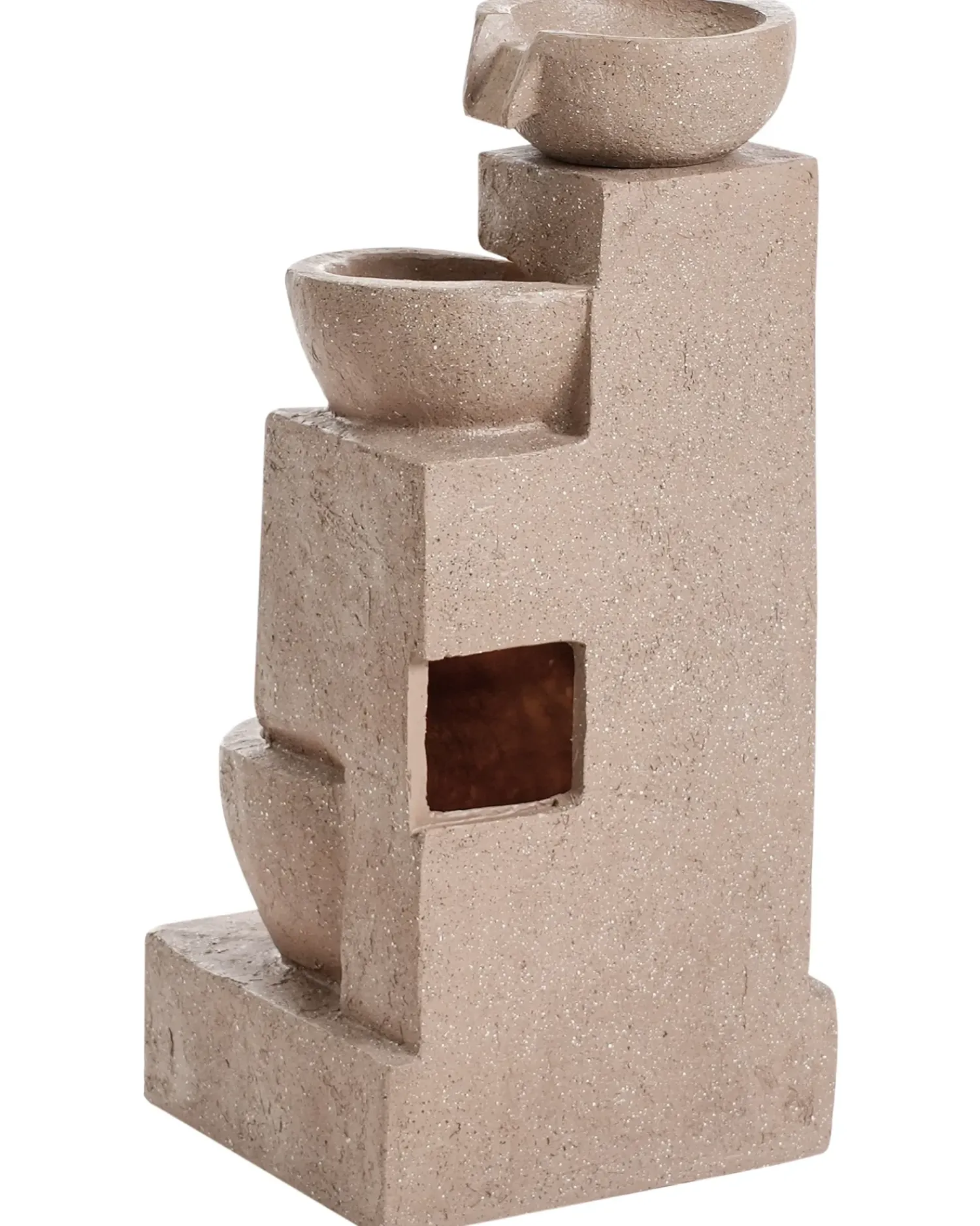 Clearance Beliani Fontana da giardino VALLESINELLA chiaro Marrone