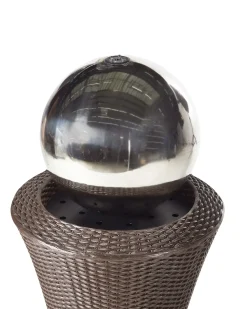 New Beliani Fontana da giardino ZENYATTA LED Marrone