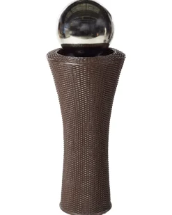 New Beliani Fontana da giardino ZENYATTA LED Marrone