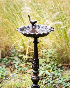 Best Beliani Fontana per uccelli BLACKBIRD Marrone