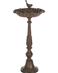Best Beliani Fontana per uccelli BLACKBIRD Marrone