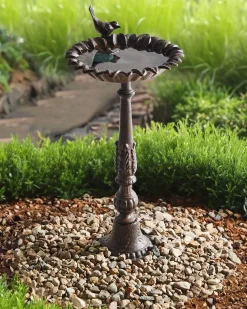 Best Beliani Fontana per uccelli BLACKBIRD Marrone