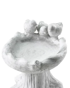 New Beliani Fontana per uccelli JEZZA Uccello Grigio