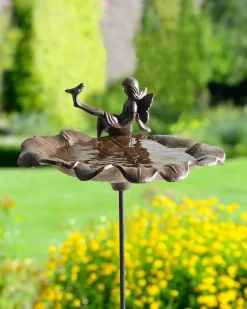Best Beliani Fontana per uccelli MAGPIE Marrone