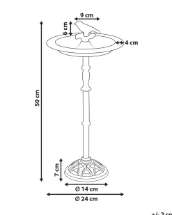 Sale Beliani Fontana per uccelli SWALLOW Marrone