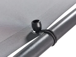 Online Beliani Gazebo AVENTINE Metallo 300 cm 300 cm Grigio Grigio Nero