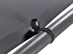 Discount Beliani Gazebo AVENTINE Metallo 300 cm 300 cm Grigio scuro Grigio Nero