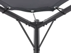 Discount Beliani Gazebo AVENTINE Metallo 300 cm 300 cm Grigio scuro Grigio Nero