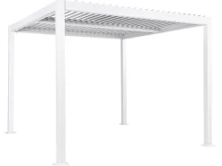 Online Beliani Gazebo FORNOLI Metallo 296 cm 296 cm Bianco