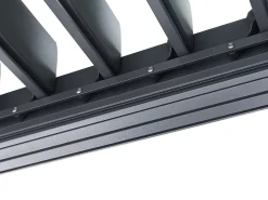 New Beliani Gazebo FORNOLI Metallo 296 cm 296 cm Nero
