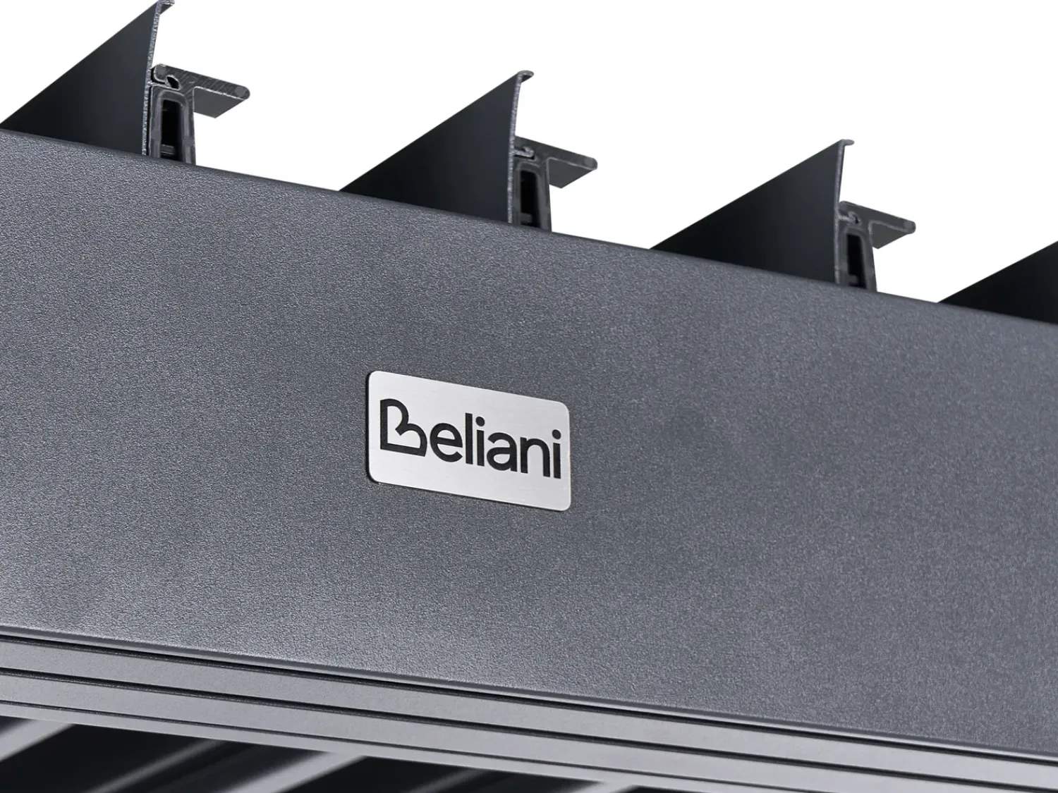 New Beliani Gazebo FORNOLI Metallo 296 cm 296 cm Nero