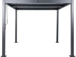 New Beliani Gazebo FORNOLI Metallo 296 cm 296 cm Nero