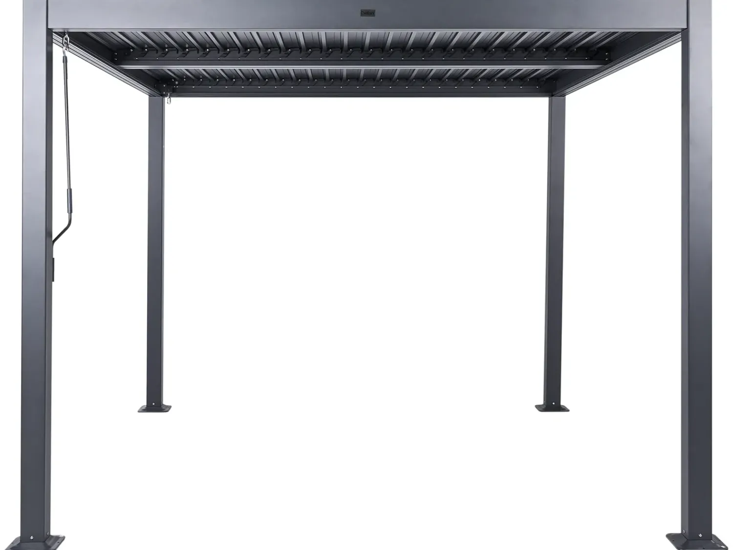 New Beliani Gazebo FORNOLI Metallo 296 cm 296 cm Nero