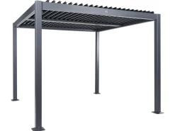 New Beliani Gazebo FORNOLI Metallo 296 cm 296 cm Nero