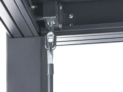 New Beliani Gazebo FORNOLI Metallo 296 cm 296 cm Nero