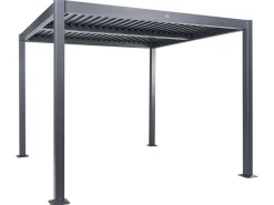 New Beliani Gazebo FORNOLI Metallo 296 cm 296 cm Nero