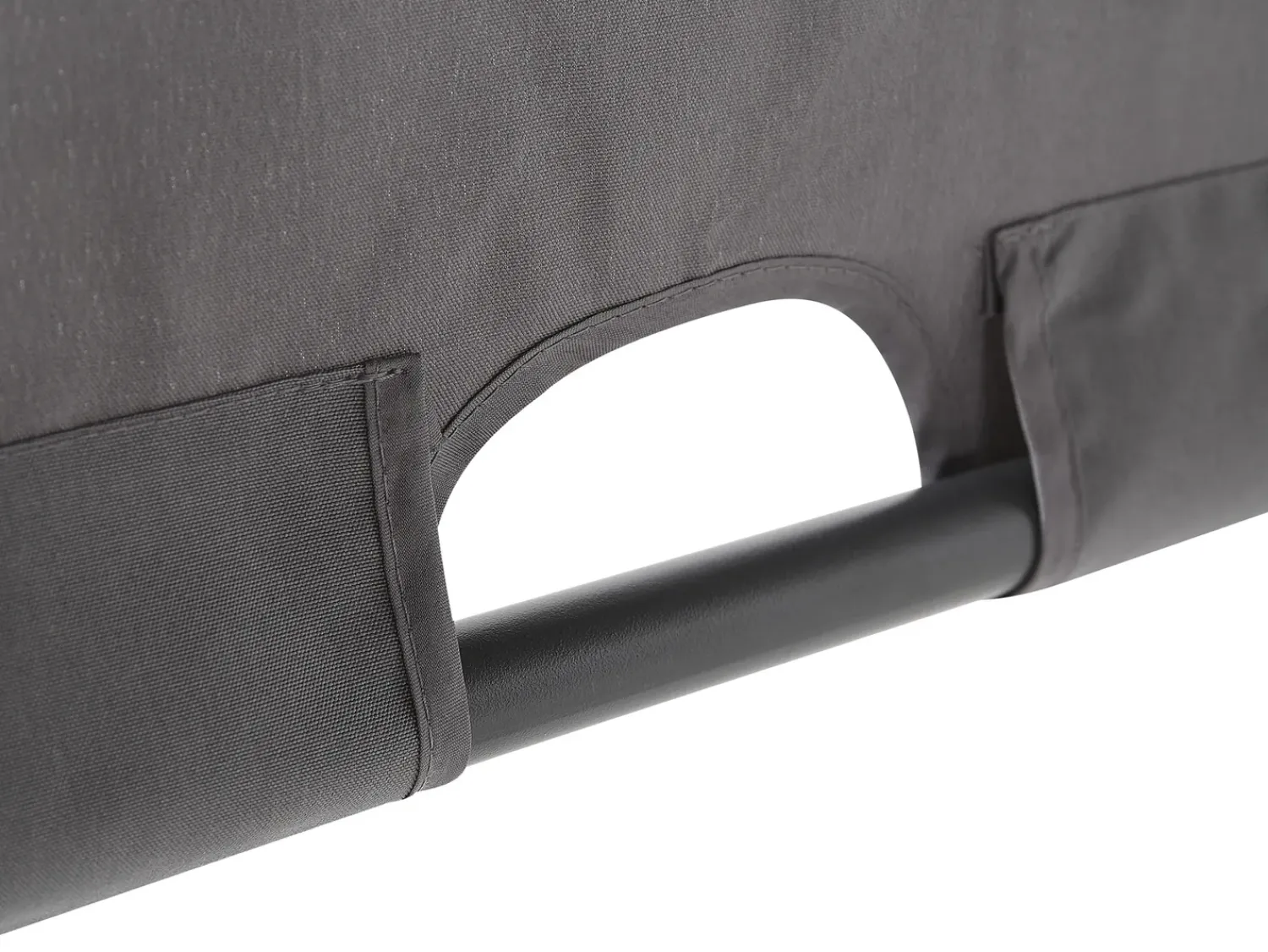 Online Beliani Gazebo LED PARGA Metallo 310 cm 310 cm Grigio scuro Grigio Nero