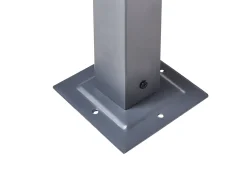 Clearance Beliani Gazebo LED PARGA Metallo 310 cm 310 cm Marrone Marrone Nero