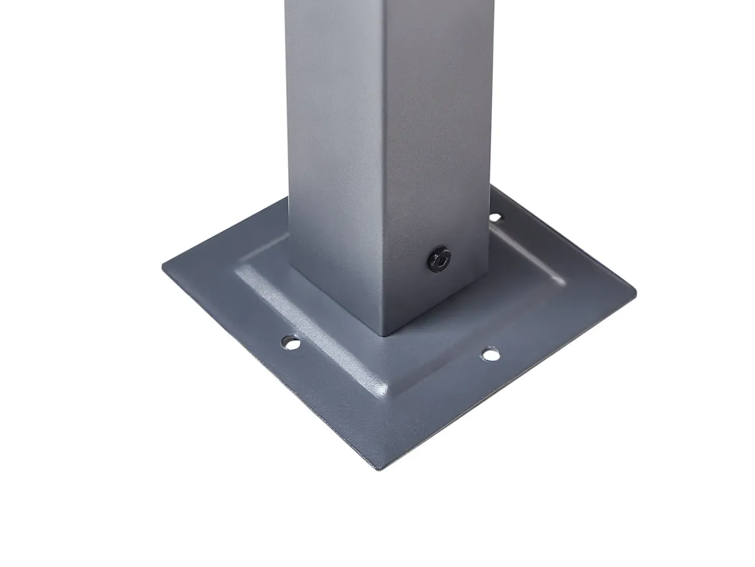 Clearance Beliani Gazebo LED PARGA Metallo 310 cm 310 cm Marrone Marrone Nero