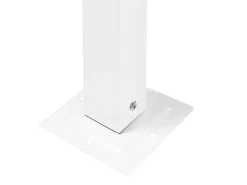 Hot Beliani Gazebo LED PARGA Metallo 310 cm 310 cm Grigio Bianco Grigio