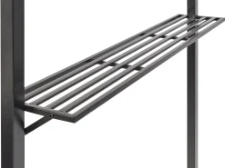 New Beliani Gazebo NARO Metallo 240 cm 148 cm Grigio Grigio Nero