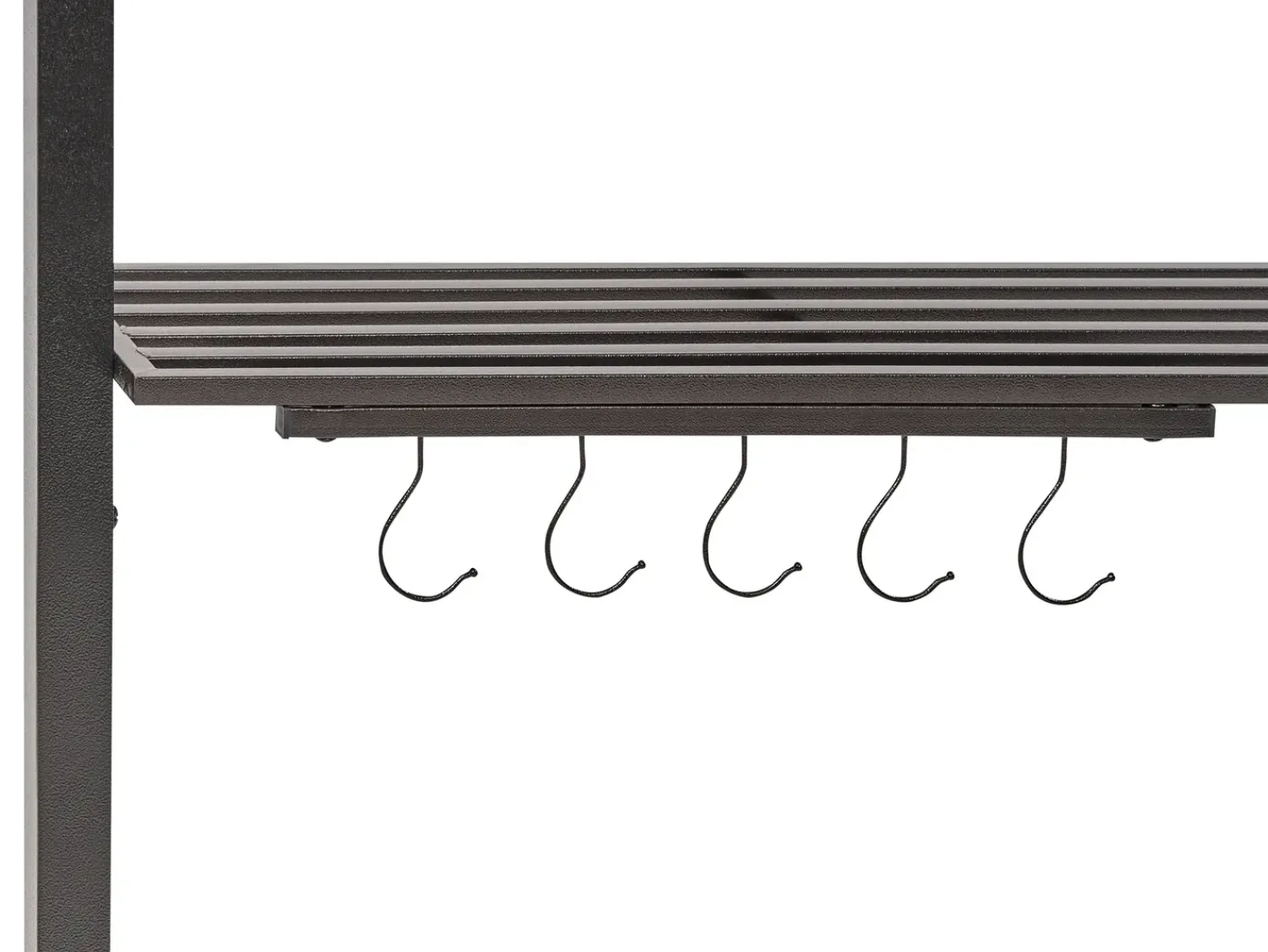 New Beliani Gazebo NARO Metallo 240 cm 148 cm Grigio Grigio Nero