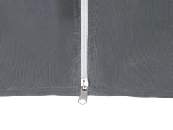 Beliani Gazebo PORTEL Metallo 350 cm 350 cm Grigio grafite Grigio Nero