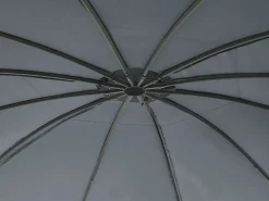 New Beliani Gazebo SAFARA Metallo 368 cm 368 cm Grigio grafite Grigio Nero