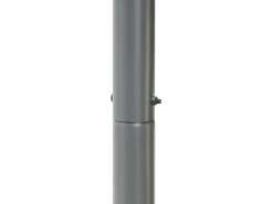 Online Beliani Gazebo VIMINO Metallo 282 cm 294 cm Grigio scuro Grigio Nero