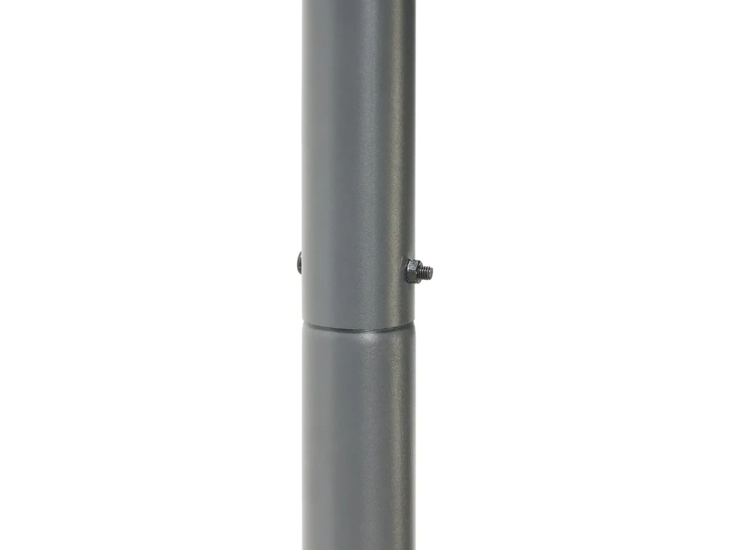 Online Beliani Gazebo VIMINO Metallo 282 cm 294 cm Grigio scuro Grigio Nero