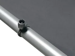 Online Beliani Gazebo VIMINO Metallo 282 cm 294 cm Grigio scuro Grigio Nero