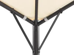 Online Beliani Gazebo VOMERO Metallo 305 cm 305 cm Beige Beige Nero