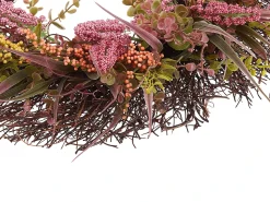New Beliani Ghirlanda Decorativa GUANCHA 50 cm Rosa Rosa Verde