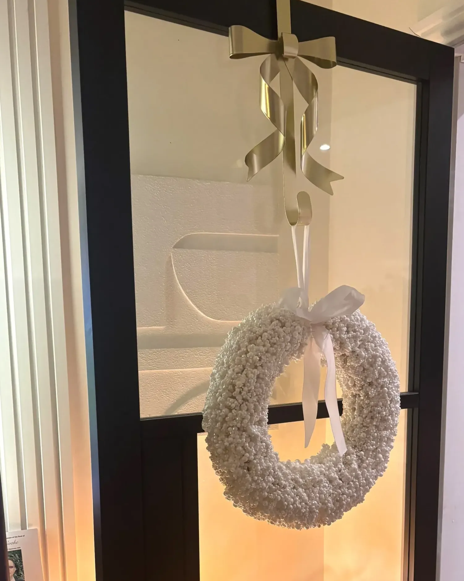 New Beliani Ghirlanda di Natale ARESJON 40 cm Bianco