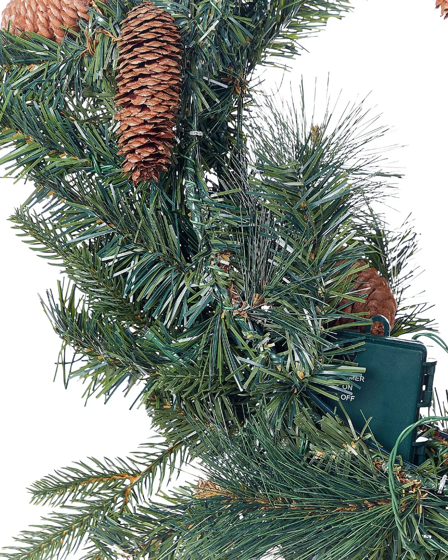 Hot Beliani Ghirlanda di Natale LED KAMERUN 60 cm Verde