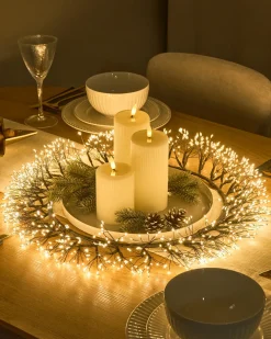 Sale Beliani Ghirlanda di Natale LED MUGGAN Ghirlanda 52 cm Nero