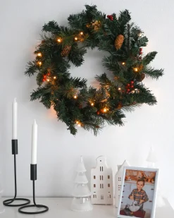 Online Beliani Ghirlanda di Natale LED TENALA 60 cm Verde
