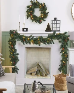 Online Beliani Ghirlanda di Natale LED TENALA 60 cm Verde