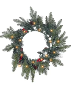 Best Beliani Ghirlanda di Natale LED WHITEHORN scuro 50 cm Verde