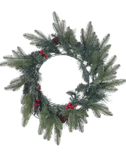 Best Beliani Ghirlanda di Natale LED WHITEHORN scuro 50 cm Verde