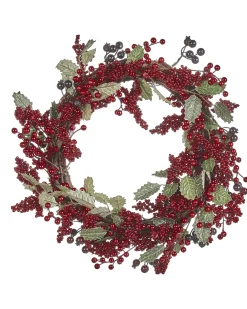 Best Beliani Ghirlanda di Natale PUROL Rosso 40 cm Rosso Verde
