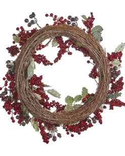 Best Beliani Ghirlanda di Natale PUROL Rosso 40 cm Rosso Verde