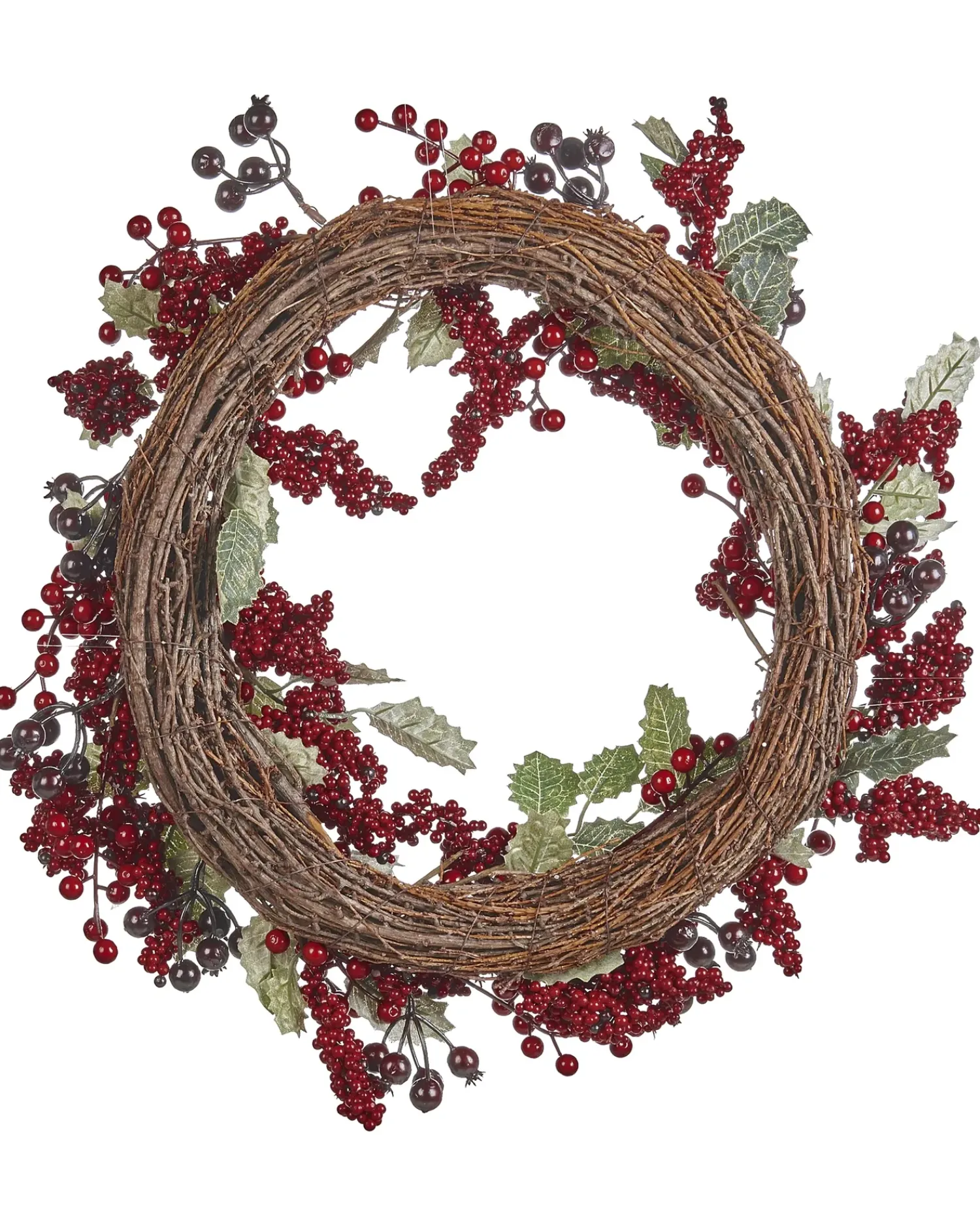 Best Beliani Ghirlanda di Natale PUROL Rosso 40 cm Rosso Verde