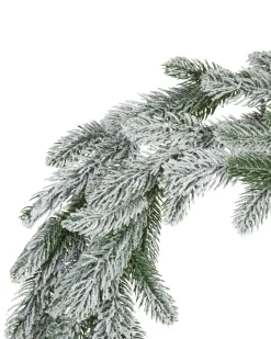 Beliani Ghirlanda natalizia innevata LED ALBINI 45 cm Verde