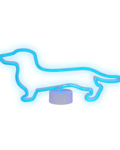 Sale Beliani Insegna al neon a LED Cane FRANCIS Blu